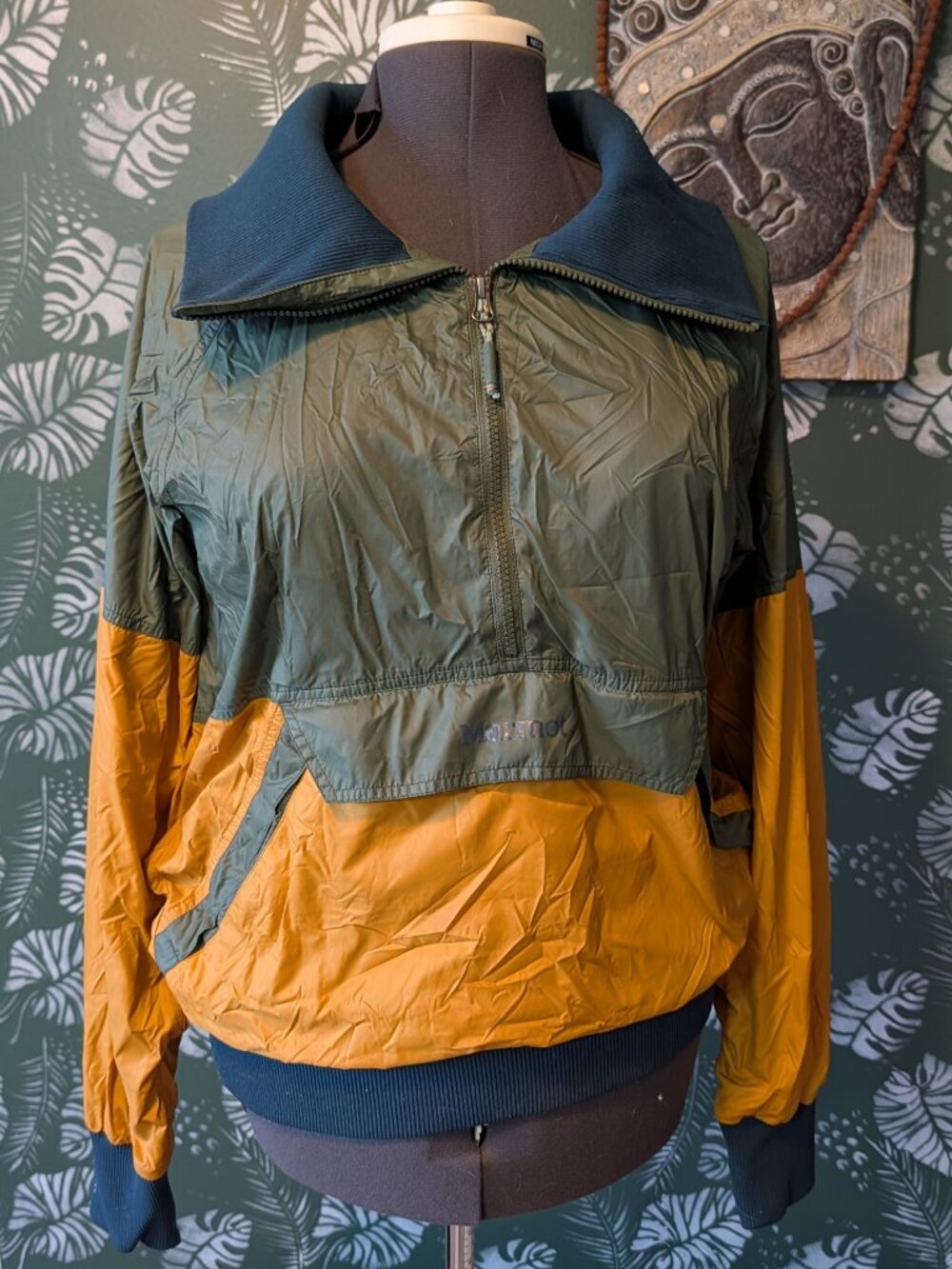 Marmot Women’s Colorblock Half-Zip Windbreaker Jacket – Size Small (S/P/CH)